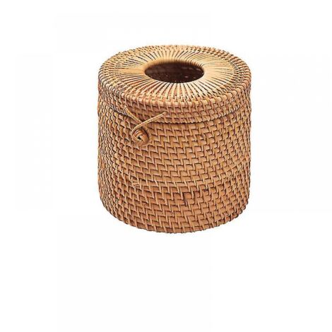 Zylindrische Toilettenpapierrolle Aus Rattan – Dekoratives, Geflochtenes Rattan-toilettenpapier, Geeignet Für Wohnzimmer, Schlafzimmer, Badezimmer, Tisch Und Zuhause.