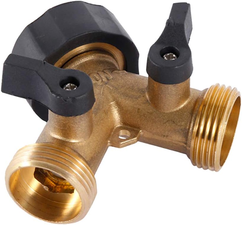 Doppelwaschmaschinenhahn, 2-wege-y-verteiler Für 3/4"-zulaufschläuche