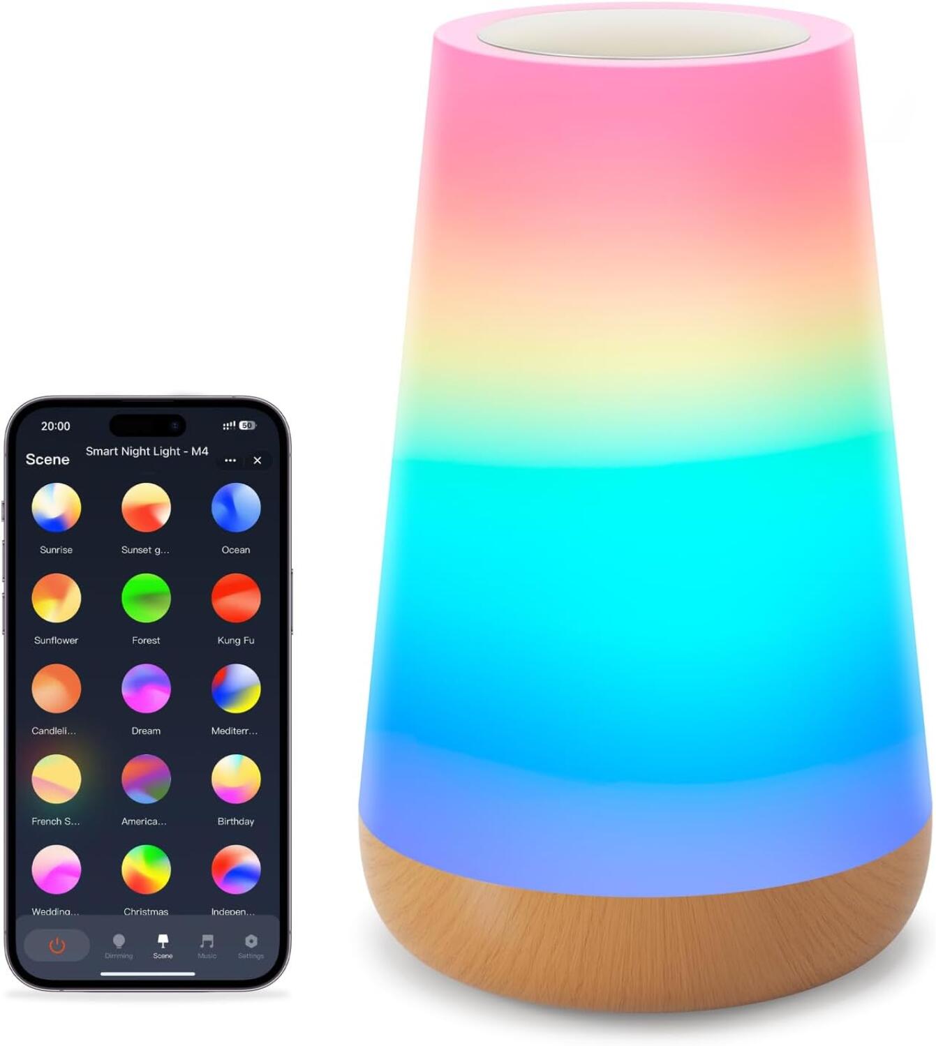 Sternenhimmel-projektor – 30 Beleuchtungsmodi – 16 Farben – Led-nachtlicht – Dimmbar – Kristall-nachtlichtlampe Mit Touch-steuerung