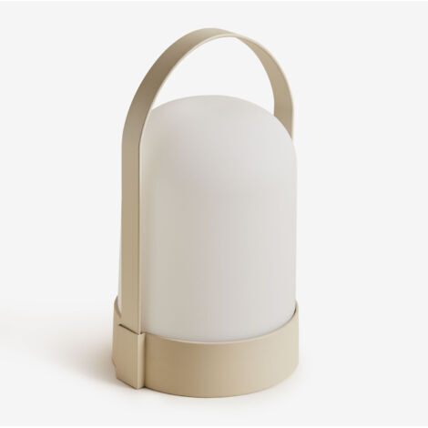 Agnese Sklum Tapioka Beige Kabellose Led-tischleuchte Für Den Außenbereich