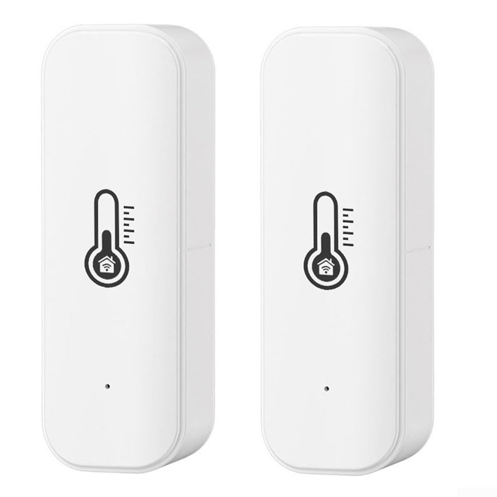 Intelligenter Temperatur- Und Feuchtigkeitssensor Für Tuya Smart Wifi Für Zigbee Wifi-temperaturmonitor, Intelligentes Thermometer-hygrometer Für Den Innenbereich (2 Stück Für Zigbee)