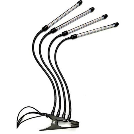 Led-pflanzenlampen Für Zimmerpflanzenjueyingbaili Schwanenhalslampe Mit Vollspektrum-rot Und -blau, Automatischer Ein-/ausschaltfunktion, Timer 3 9 12