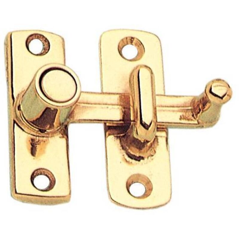 5 X Bl Tavellino A Scatto Ottone Lucido 10 Mm