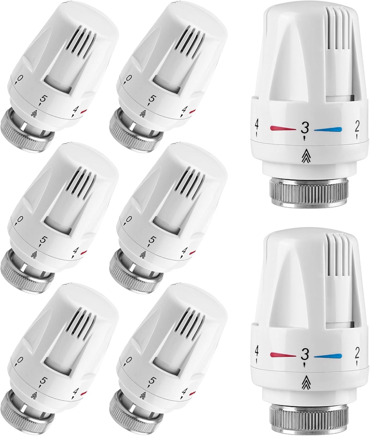 Heizkörperthermostat, Thermostatkopf, Heizungsregler: 8 Stück, M30 X 1,5 Heizkörperventil, Thermostatkopf, Ersatzkopf Für Zuhause Und Büro