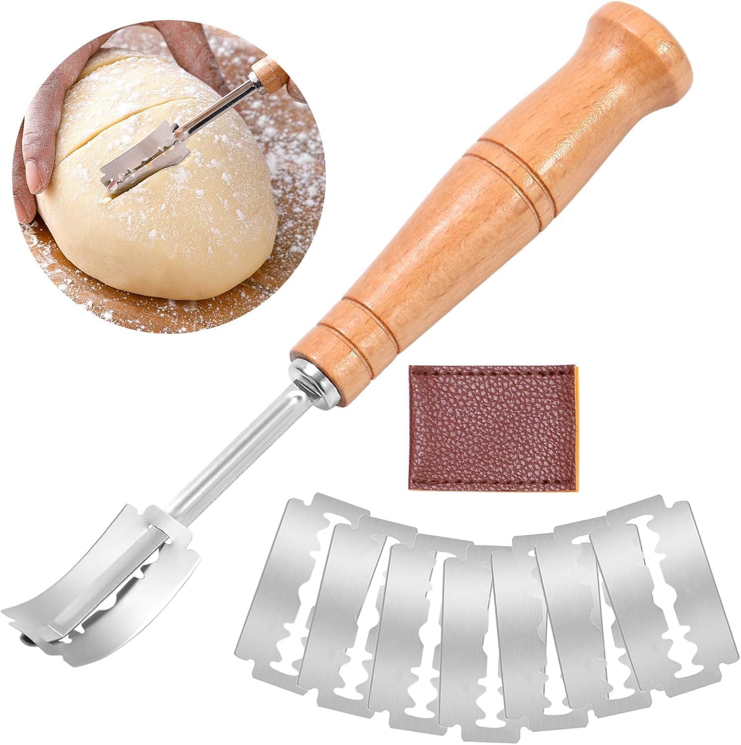 10 Stück Bäckermesser – Bäckermesser, Brotschneidemesser, Brotmesserhalter Zum Einschneiden Von Teig, Brot Einschneiden, Küchenmesser