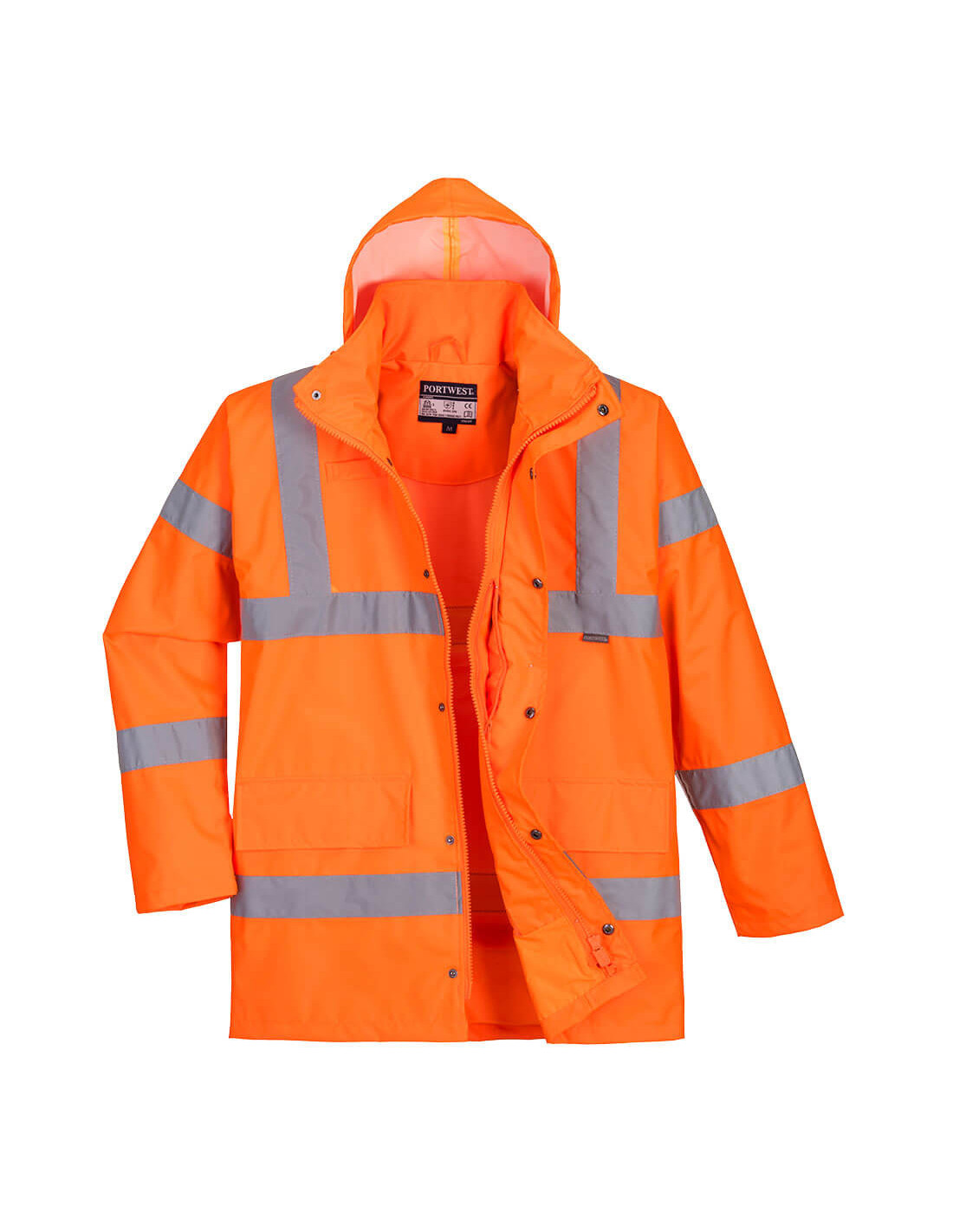 Atmungsaktiver Hi-vis Parka Farbe: Orange Größe M - Portwest