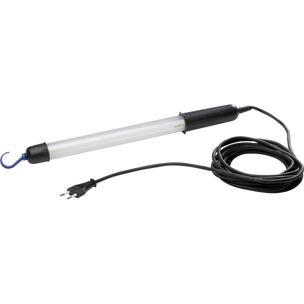 As-schwabe - Leuchtstoffhandleuchte 8 Watt 300 Lumen 5m H05rn-f 2x0,75 Ip20