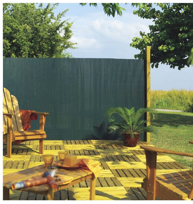 Pvc-schilfschirm "plasticane Single Face" 85% Verdunkelung Bambus - 1 X 3 M Nortene