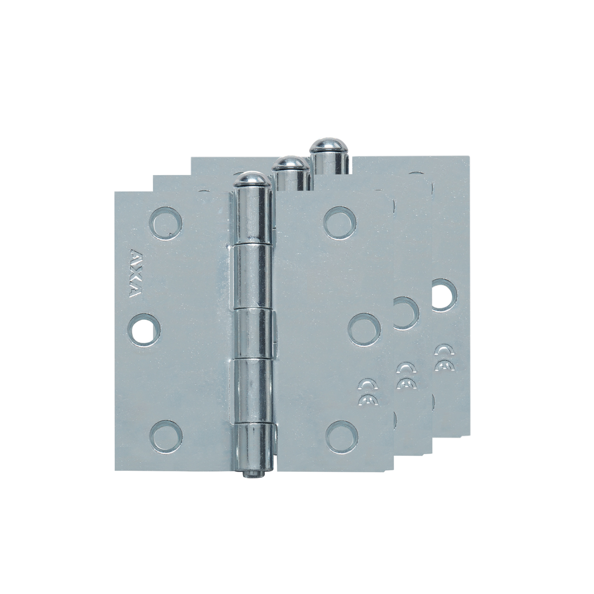 Axa Türscharniere - Ohne Kugellager - Eckig - 3 Stück - 76x76x2 Mm