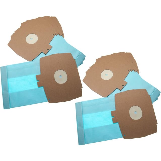10x Staubsaugerbeutel Kompatibel Mit Hoover El 9 / El9 Staubsauger - Papier, 26.1cm X 15.05cm, Hellblau - Vhbw