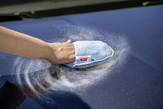 Apa - Polierhandschuh Blau, Rund Ca. Ø 15 Cm Poliertücher