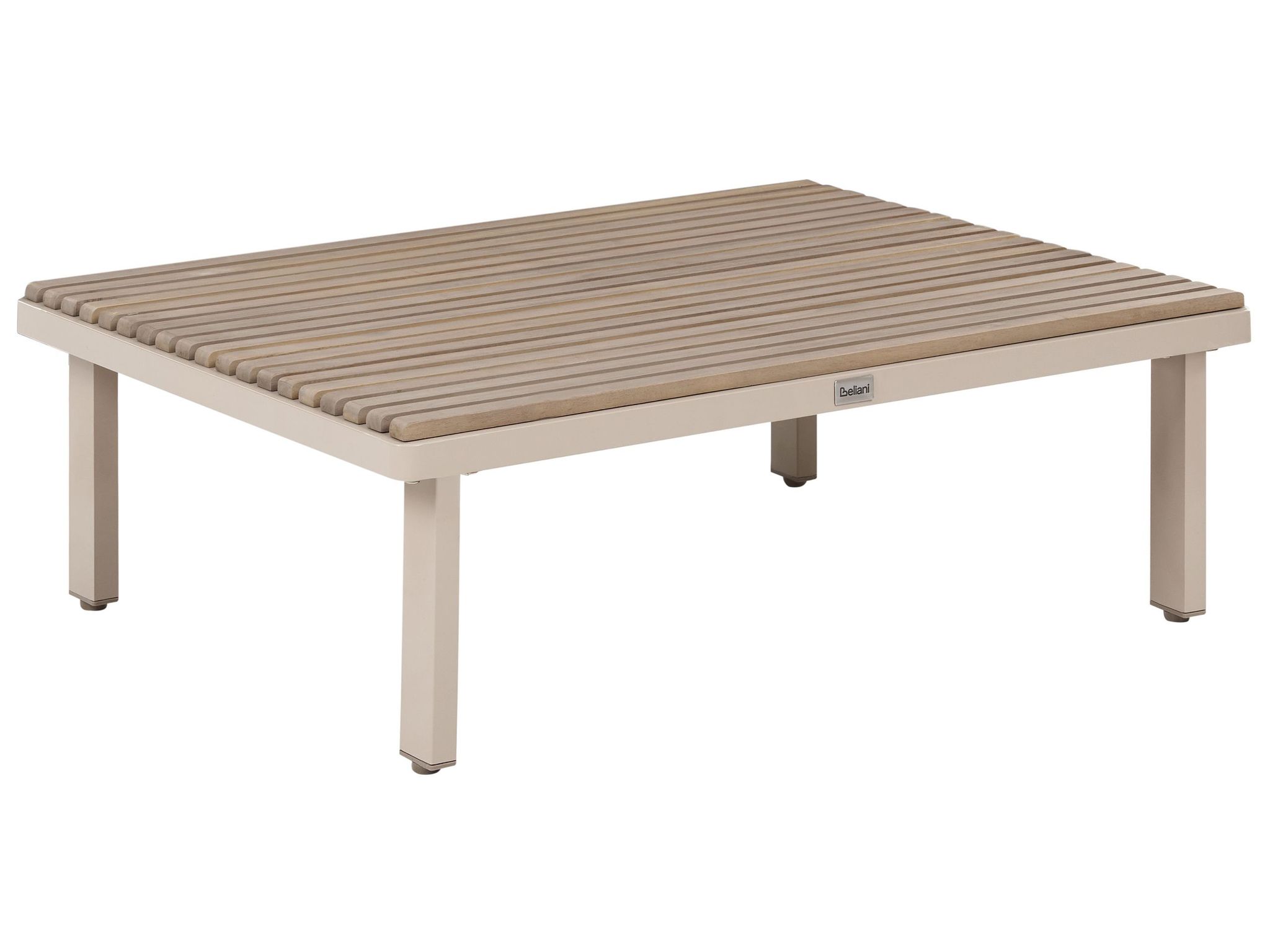 Outdoor Couchtisch Fivizzano 90 Cm 70 Cm Akazienholz Beige
