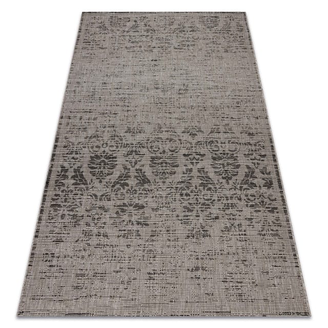 Rugsx - Teppich Sizal Floorlux 20211 Silbern / Schwarz Grey 120x170 Cm