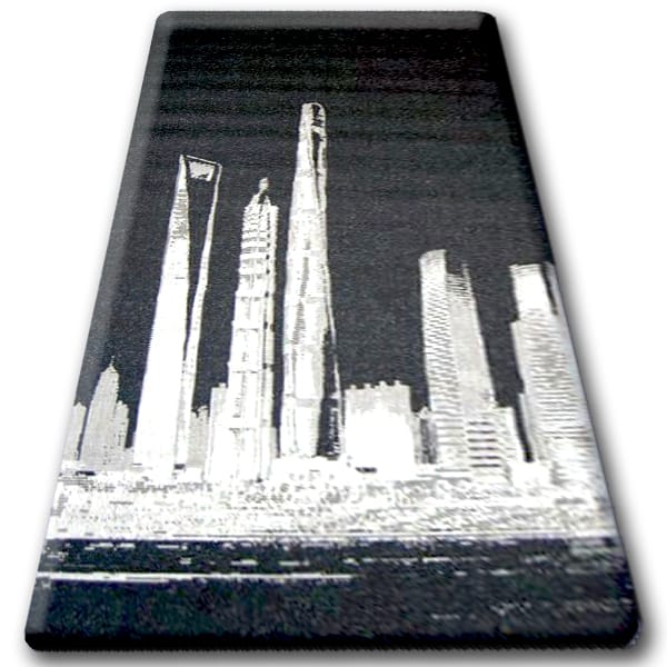 Teppich Sizal Floorlux 20240 Schwarz / Silbern Black 200x290 Cm
