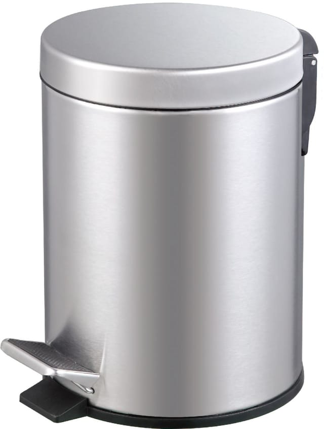 Primaster - Treteimer Classic 5 L Edelstahl Kosmetikeimer Badeimer Mülleimer