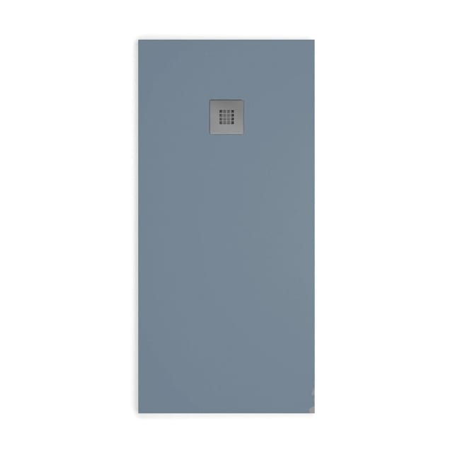 Mineralguss-duschwanne Extra Flach Madison Schieferoptik Anthrazit 80x80 Cm