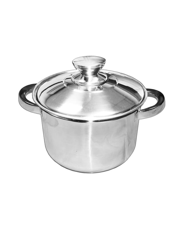 Topf Aus Edelstahl 18/8 Mit Deckel 28 X 16 Cm – 9,8 Liter Modell 201