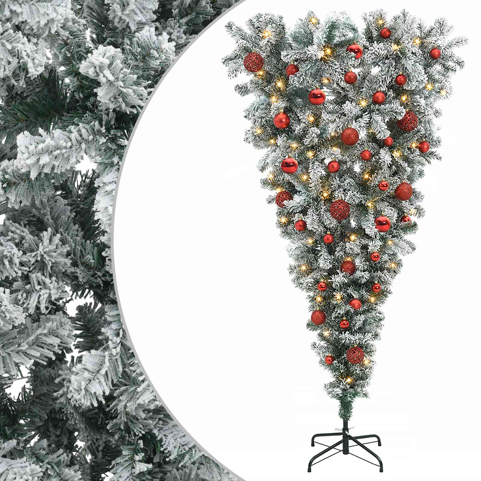 Umgedrehter Künstlicher Weihnachtsbaum Mit Scharnieren 150 Cm Vidaxl