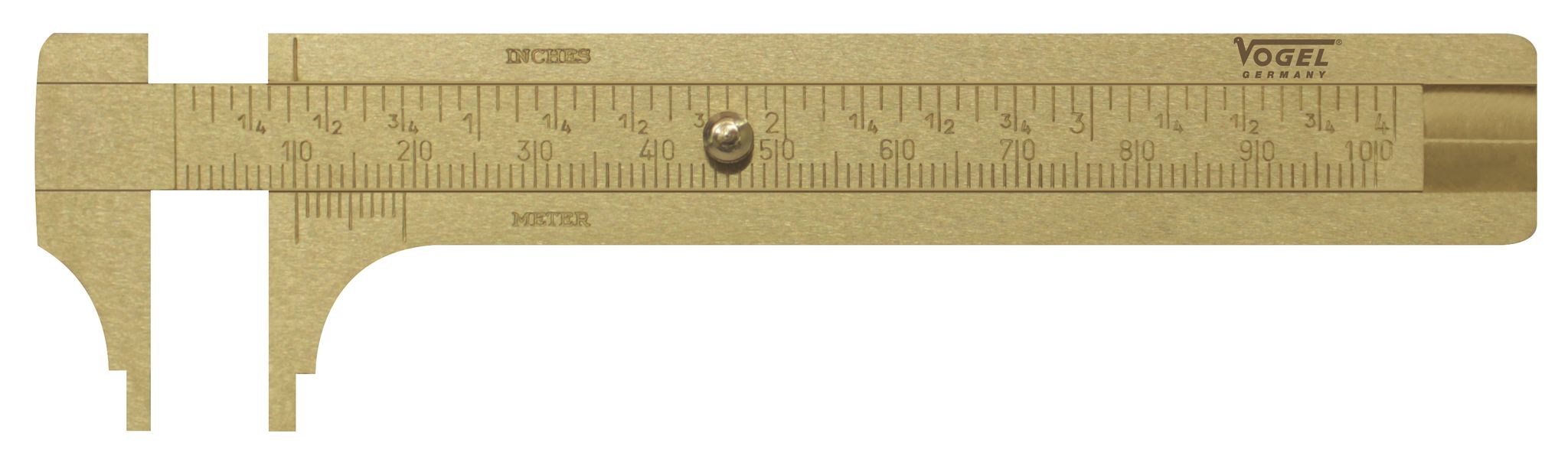 Vogel Germany Knopfmaß Messing Innenmaß 100 Mm Ablesung 0,1 Mm Messschieber