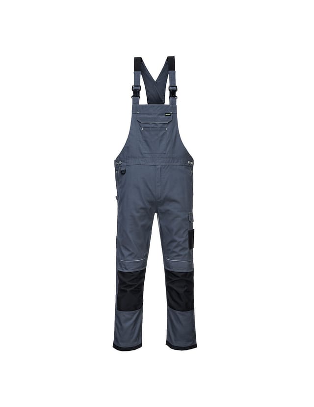 Latzhose Pw3 Work Grau Zoom/schwarz 2xl