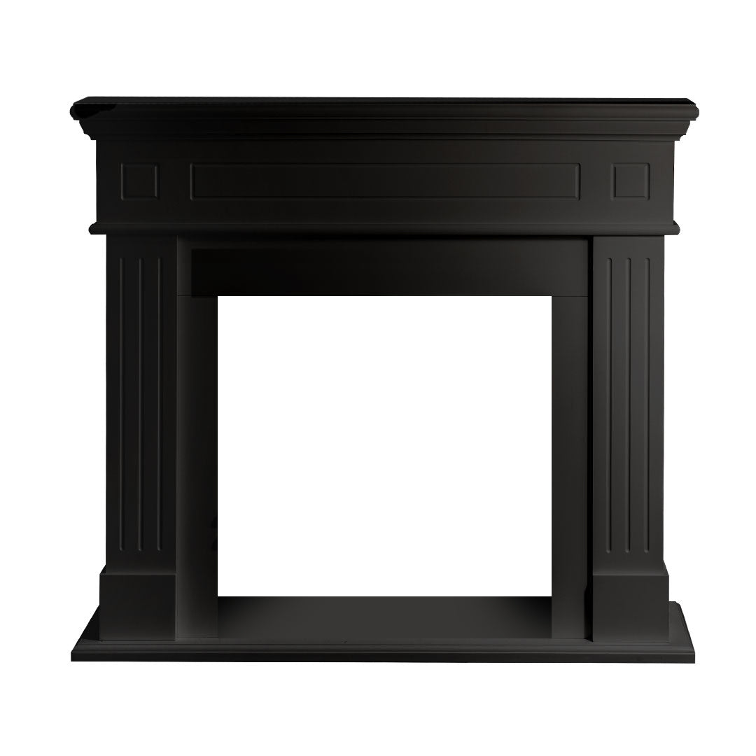 Cambridge Kaminrahmen 110x100x36 Cm Dekorative Mdf-holzverkleidung Schwarz