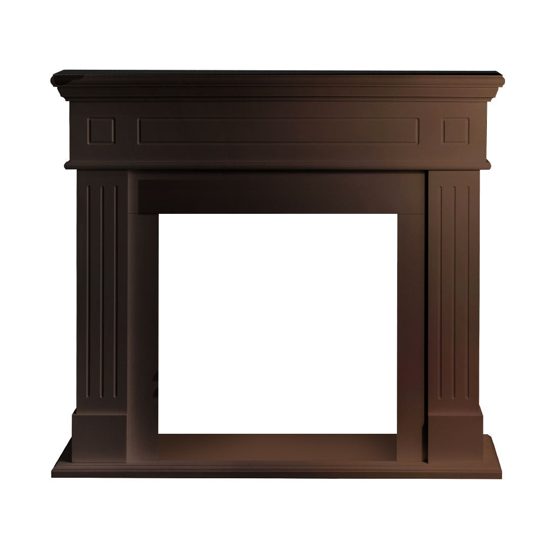 Cambridge - Kaminrahmen 110 X 100 X 36 Cm, Dekorative Mdf-holzverkleidung, Walnuss