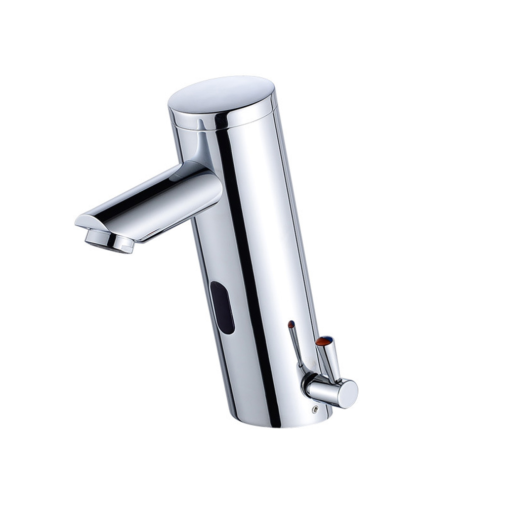 Robinet De Lavabo Intelligent Capteur Infrarouge, Mitigeur Automatic Sans Contact For Salle De Bain Avec Temperature And Debit