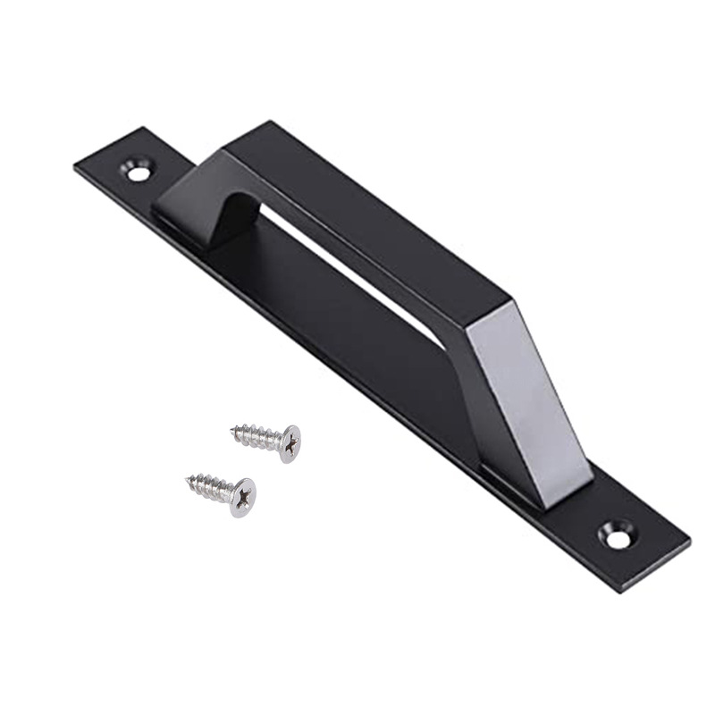 Traktion Von Porte De Porte De Poignée De Porte De Porte Coulissante En Acier Au Carbone (schwarz)