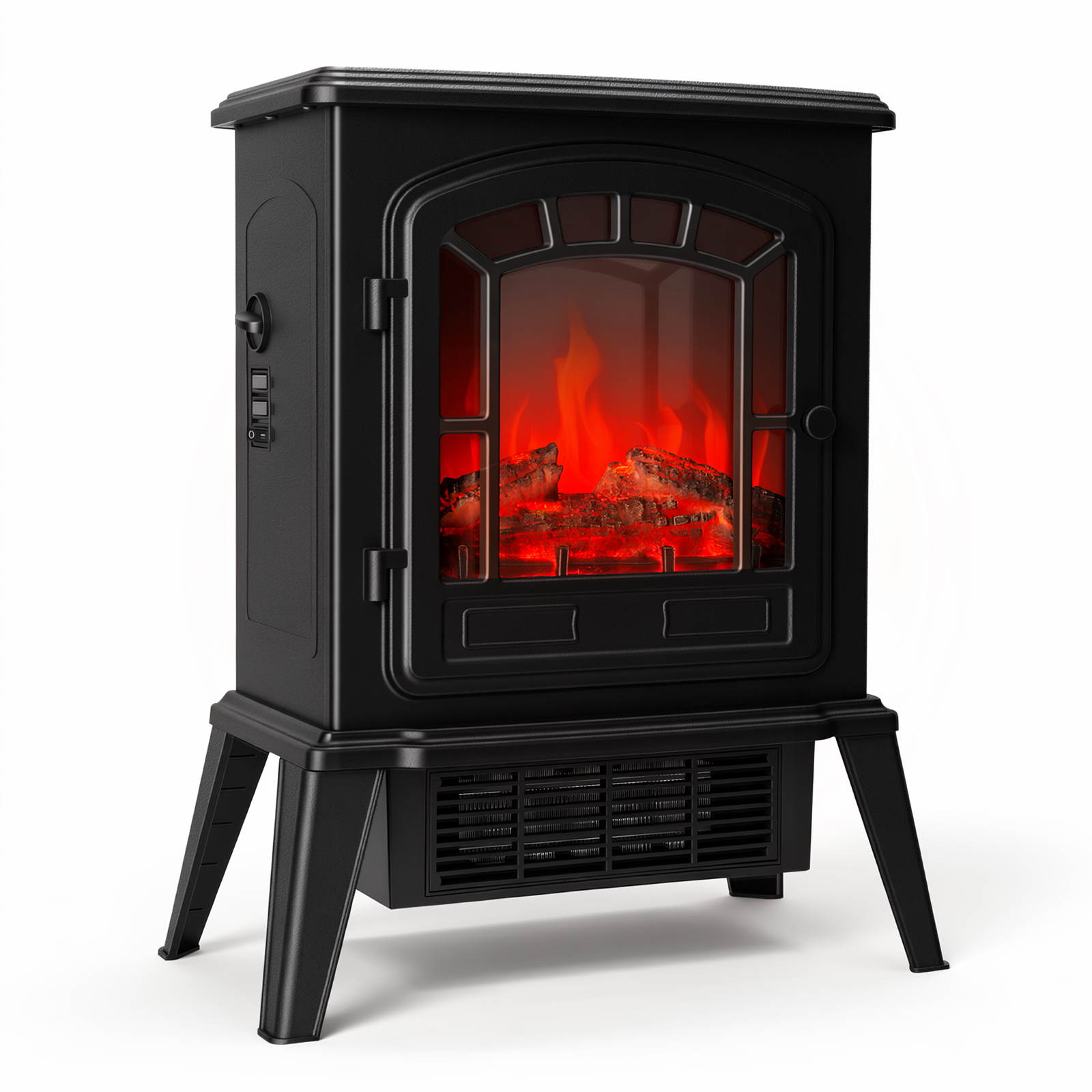 Jiubiaz Elektrischer Kamin 900/1800 W Mit Ptc-heizelement Und Led-flamme