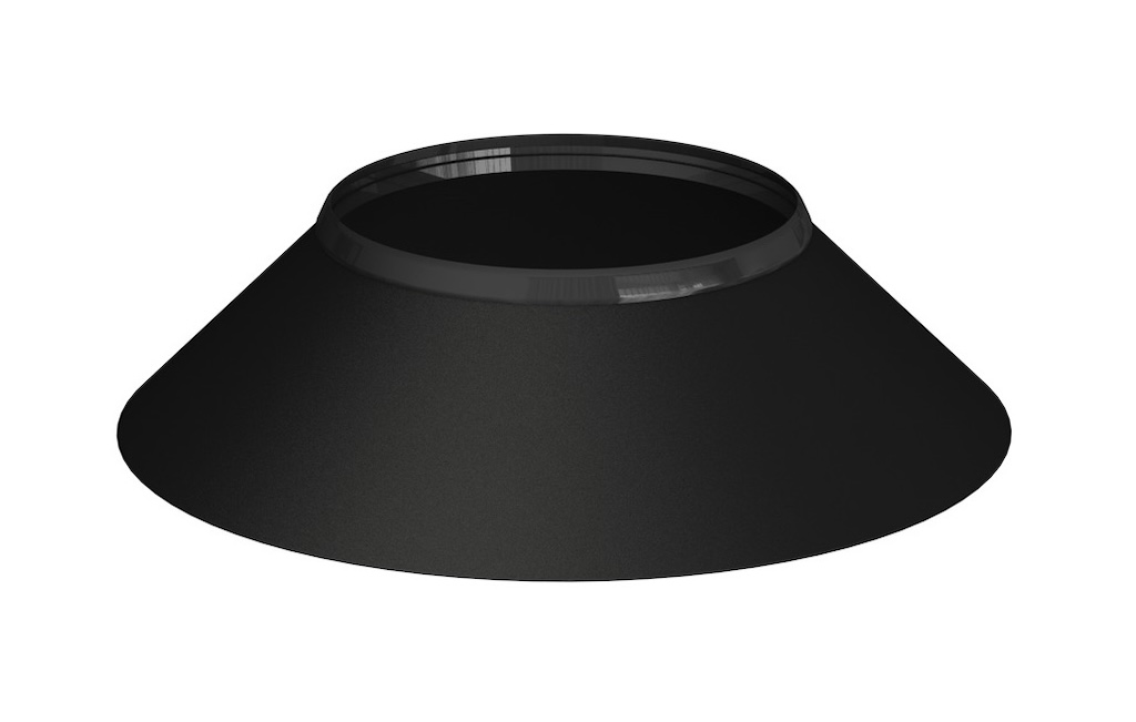 Tropfkante Mit Verbindungsstück - Apollo Pellets 2.0 - Schwarz Ø80 Mm Joncoux
