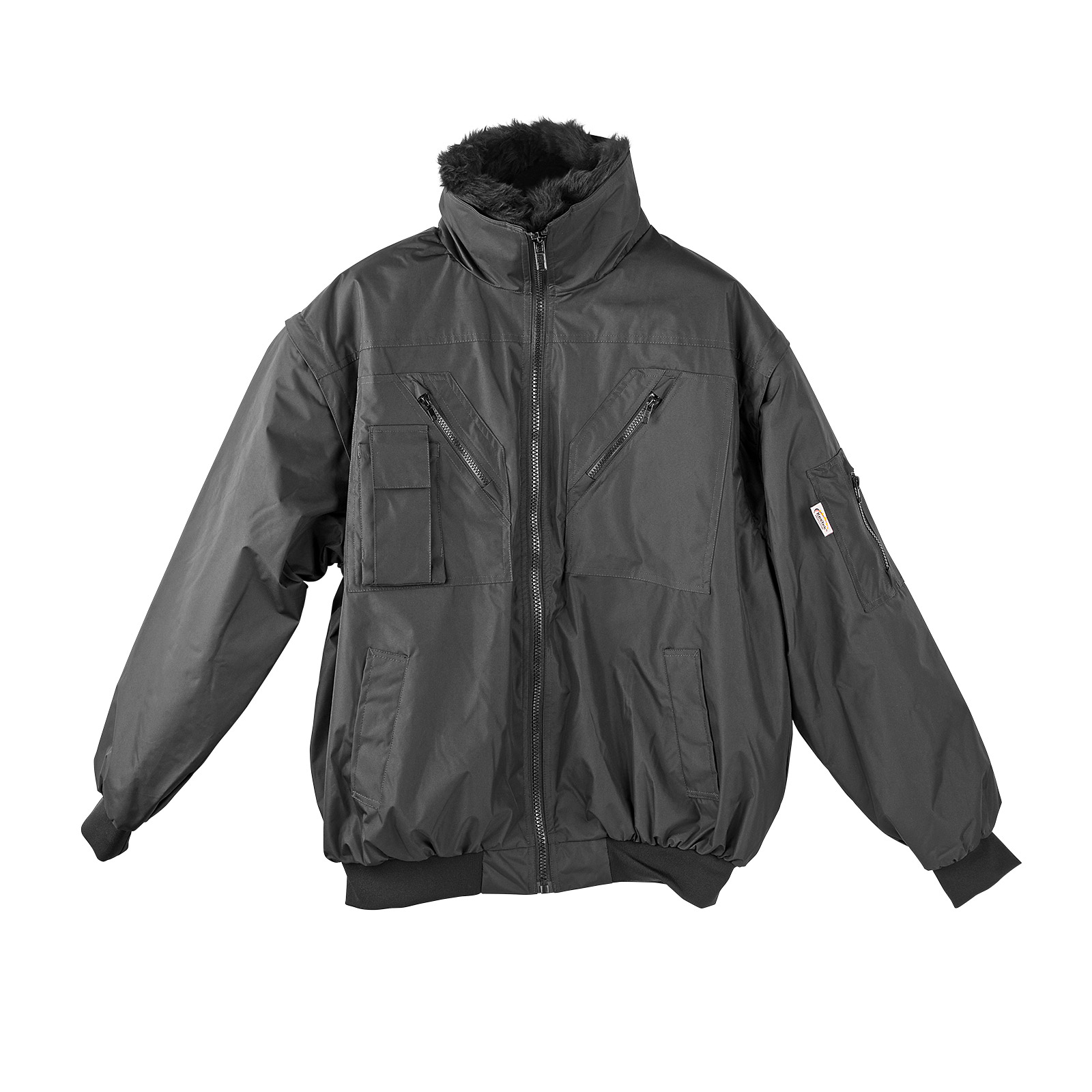 Kestek Pilotenjacke Arbeitsjacke Winterjacke 4in1 Herren Schwarz Xl