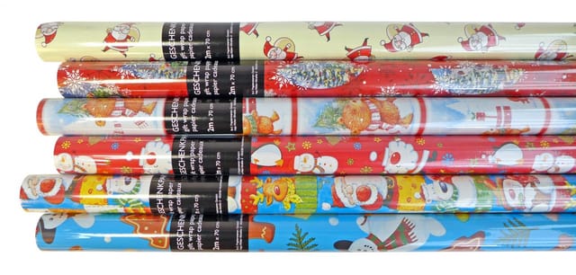 Braun & Company Geschenkpapier Weihnachten 2 m x 70 cm