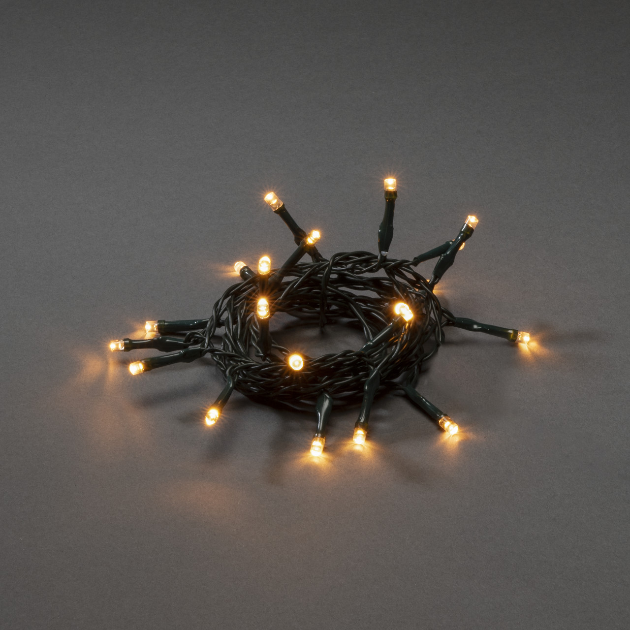 Konstsmide LED Lichterkette 20 bernsteinfarbene Dioden, batteriebetrieben