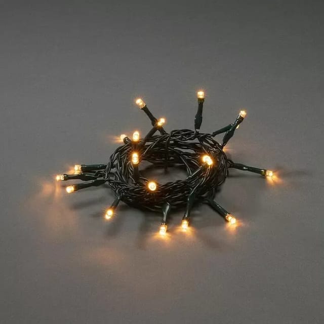 Konstsmide LED Lichterkette 20 bernsteinfarbene Dioden, batteriebetrieben
