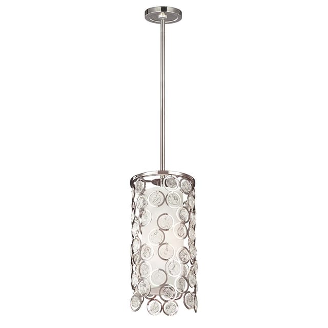 Pendellampe Deckenleuchte Hängelampe Glas Nickel D 17,8 Cm Wohnzimmerleuchte