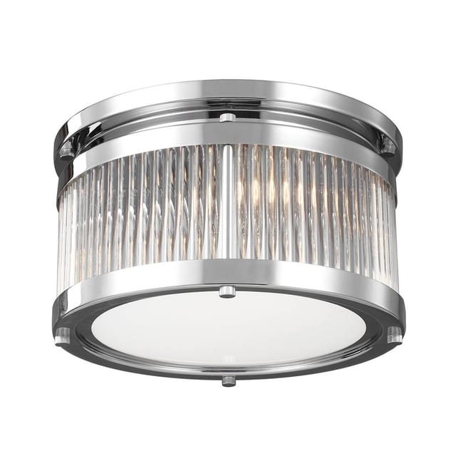 Elstead - Paulson - 3 Licht Badezimmer Unterputz Deckenleuchte Chrom Ip44, G9