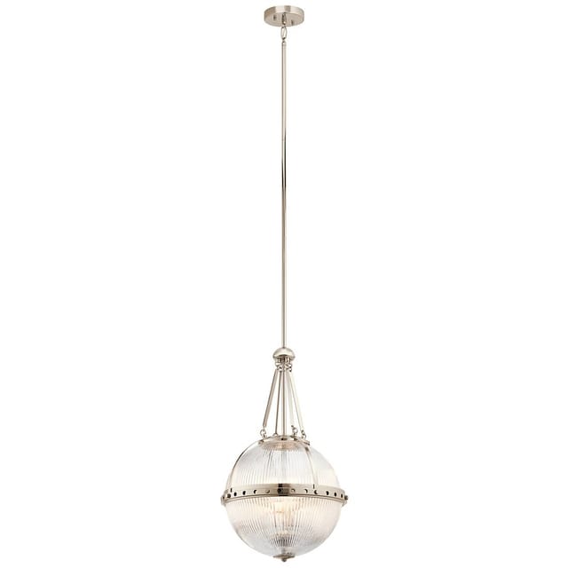 Aster - 3 Light Globe Deckenanhänger Aus Poliertem Nickel, E14 - Elstead