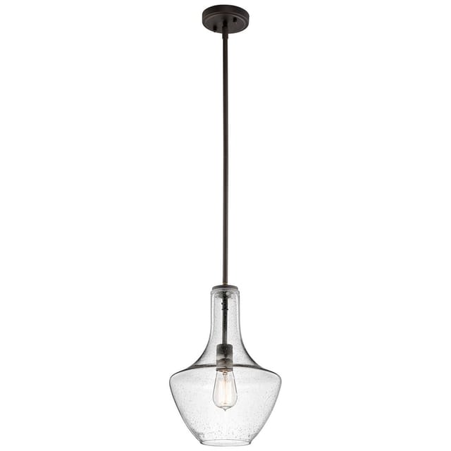Kichler - Elstead Everly - 1 Light Small Dome Deckenpendelleuchte Bronze, E27