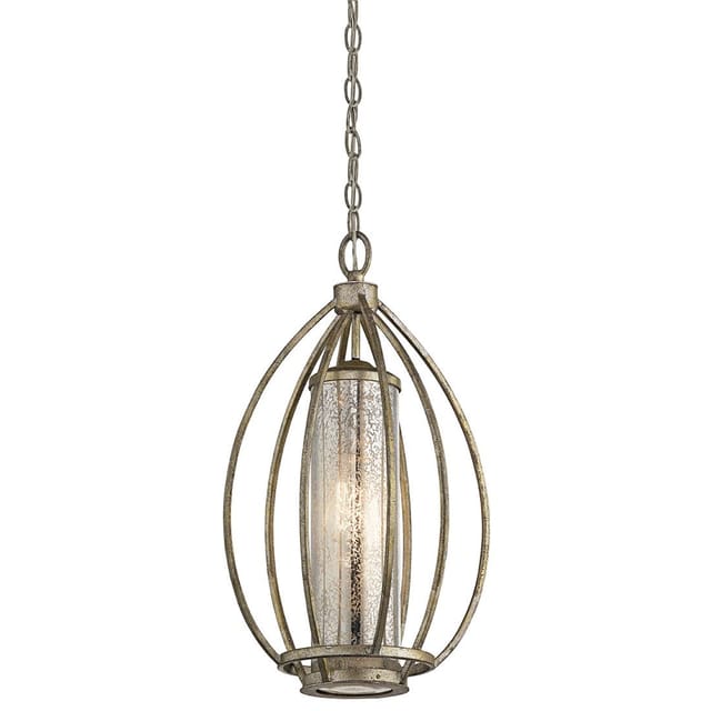 Elstead - Rosalie - 1 Licht Deckenpendelleuchte Gold, E27