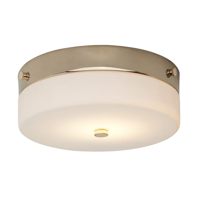 Elstead - Deckenleuchte Wohnzimmerleuchte Lampe Led Baustahl Gold 1 Flammig D 23,5 Cm