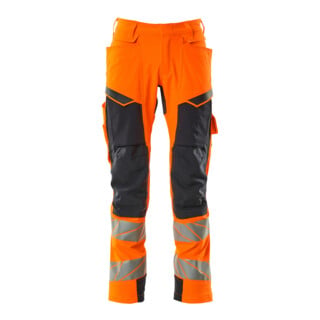 Mascot Hose ULTIMATE STRETCH 82C54 hi-vis orange/schwarzblau