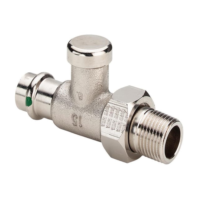 Viega Rücklaufverschraubung Mit Sc 2272.2 In 15mm X R1/2 Vernickelt