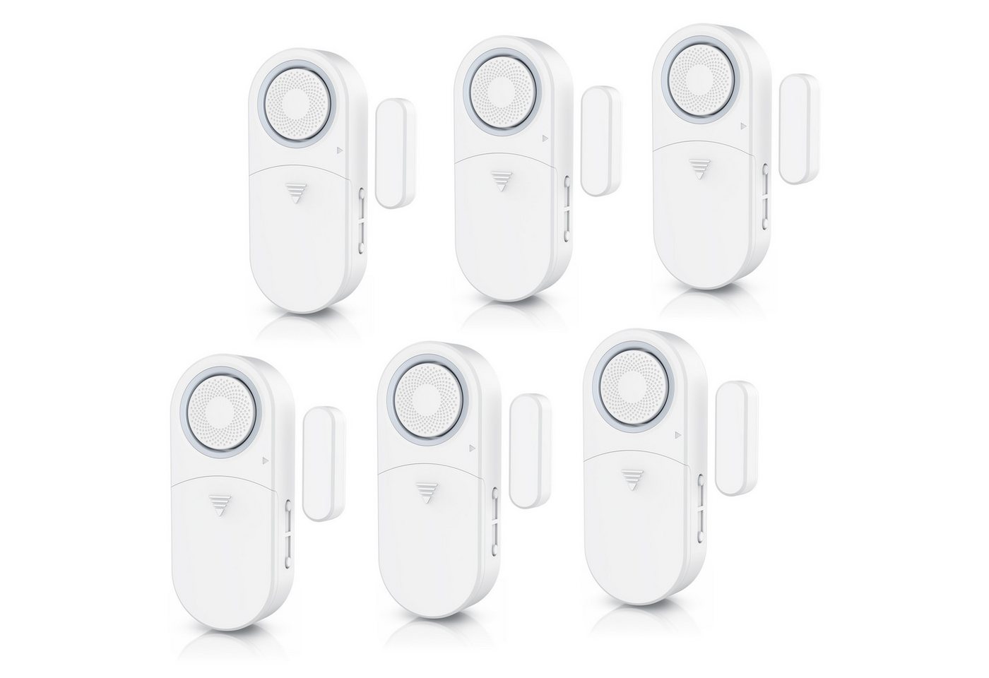Bearware 6x Fensteralarm 120 dB, Tür- & Fenster-Sensor, Einbruchschutz, Alarmanlage, mit Batterien Bild 3