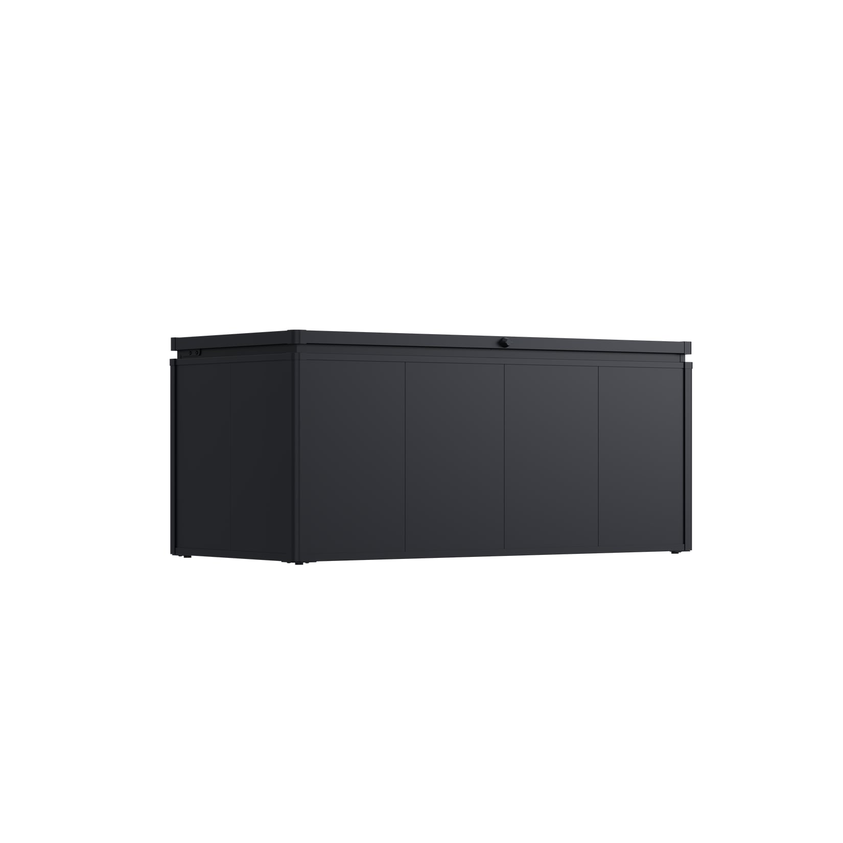 Weide Noble Gartenbox 830 L Aufbewahrungsbox aus Stahl Anthrazit