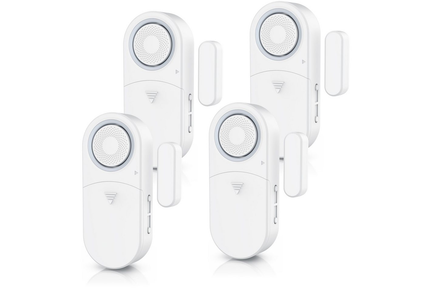 Bearware 4x Fensteralarm 120 dB, Tür- & Fenster-Sensor, Einbruchschutz, Alarmanlage, mit Batterien Bild 2