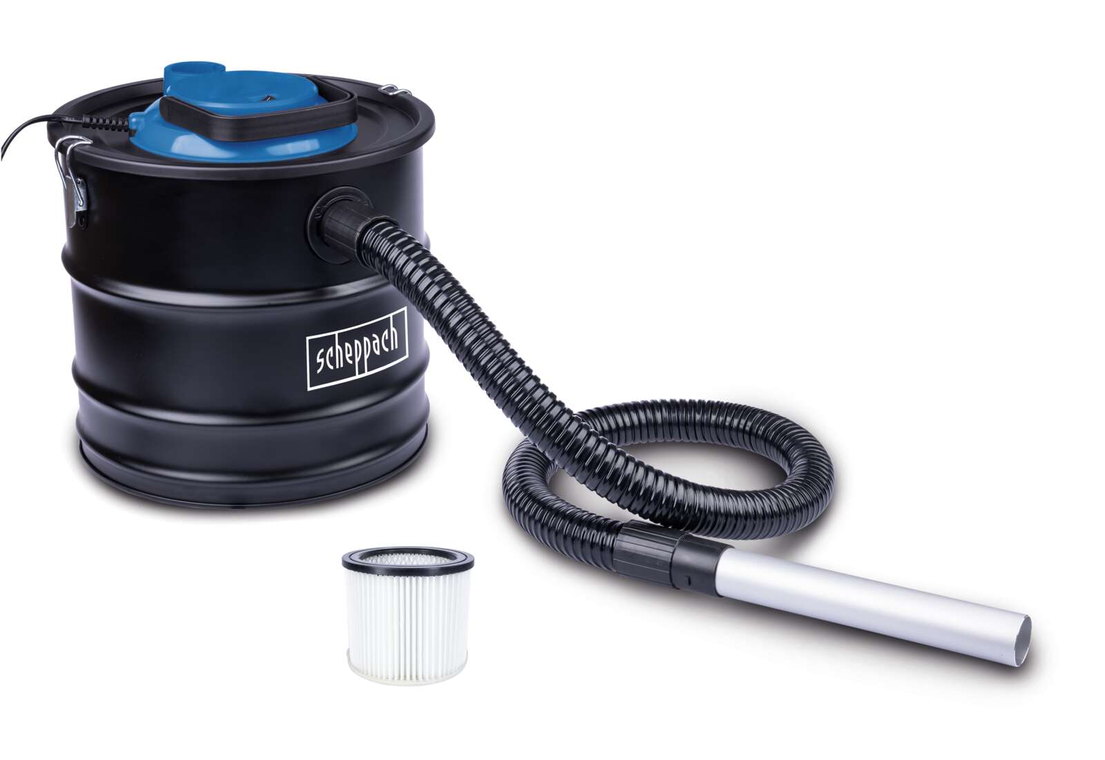 Elektro-Aschesauger GKS20 Scheppach - 1200W | 20L Behälter | 18kPa Saugleistung | 1,2m Saugschlauch | HEPA-Filter Bild 2
