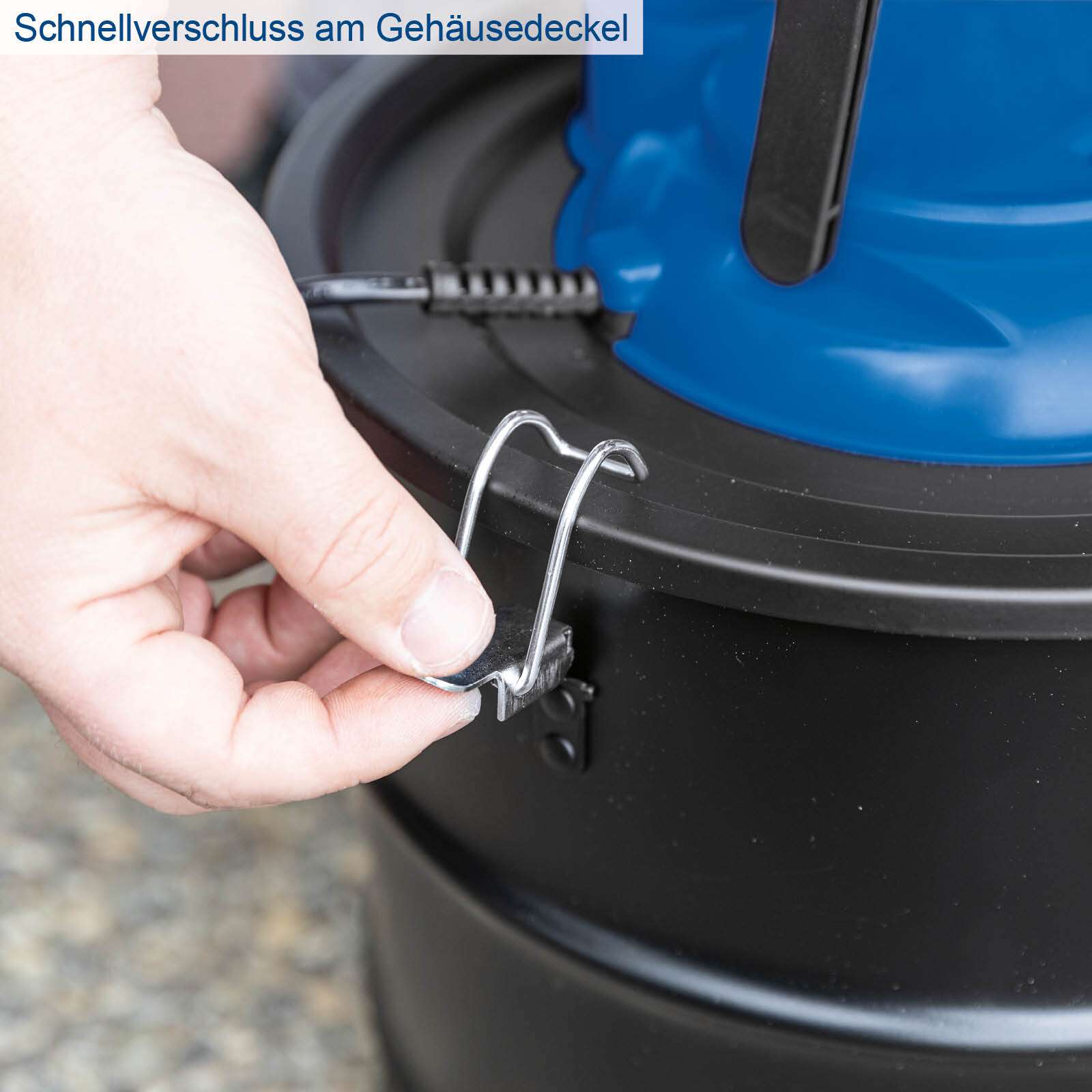 Elektro-Aschesauger GKS20 Scheppach - 1200W | 20L Behälter | 18kPa Saugleistung | 1,2m Saugschlauch | HEPA-Filter Bild 3