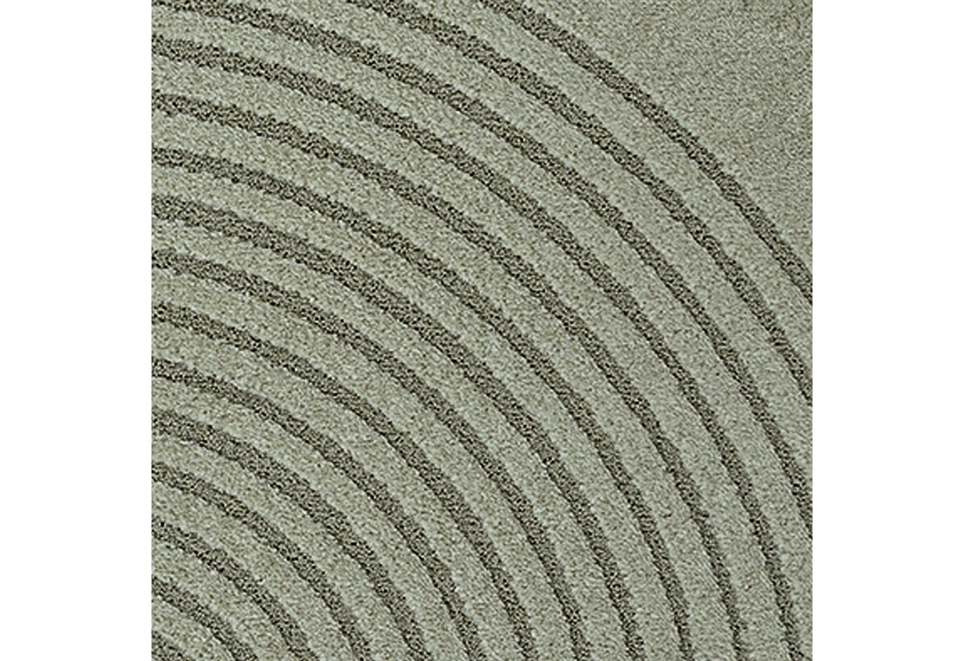 TeppichHome24 Teppich Teppich Grün mit 3D-Kreismuster pflegeleicht und robust, Rund Bild 3