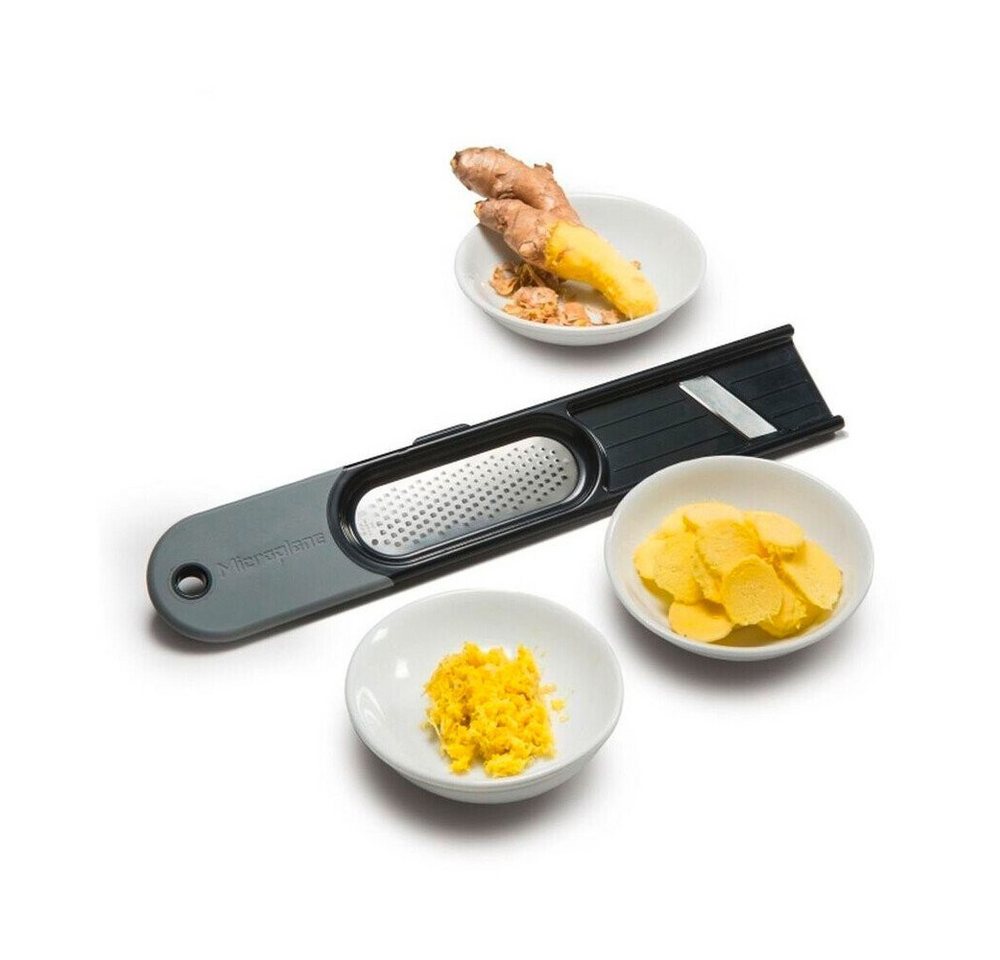Microplane Ingwerreibe Ingwerreibe 27 cm schwarz, Edelstahl, (1-St), Ingwerreibe, 27,70cm, Edelstahl, schwarz Bild 3