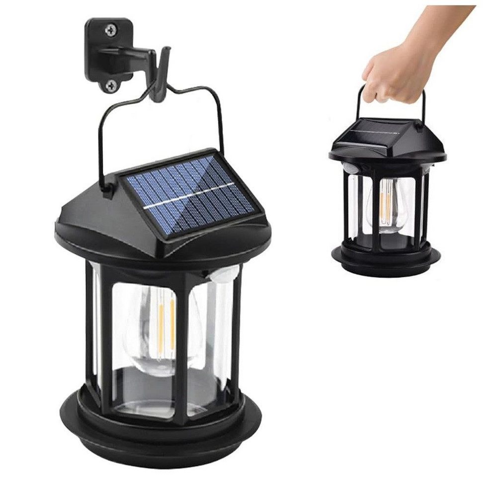 feinlux LED Solarleuchte mit Bewegungsmelder, 4 Modi, LED fest integriert, Tageslichtweiß, für Außen, Balkon und Terrasse Bild 2